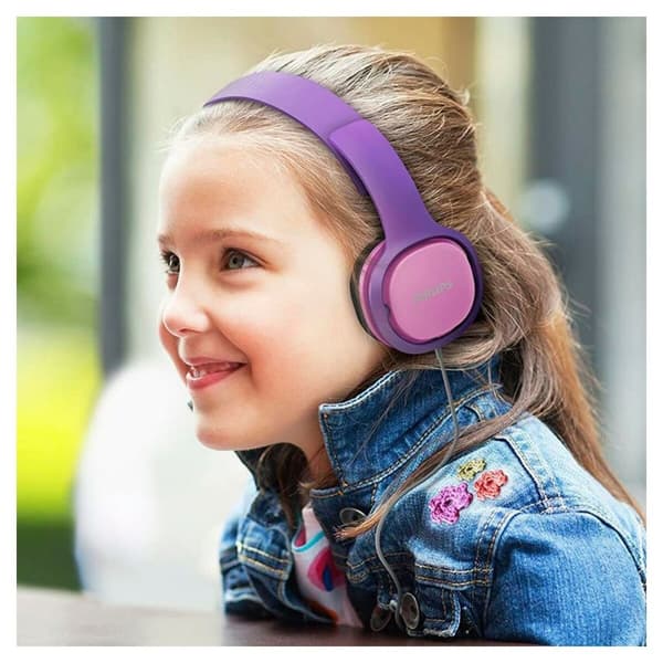 Diadem-hovedtelefoner Philips Pink Med kabel For drenge