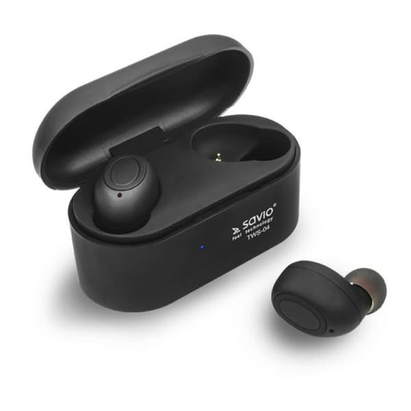 Bluetooth hovedtelefoner Savio TWS-04 Sort Grafit