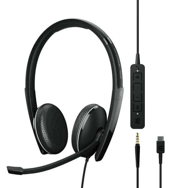 Kuulokkeet mikrofonilla Epos Adapt 165T Musta