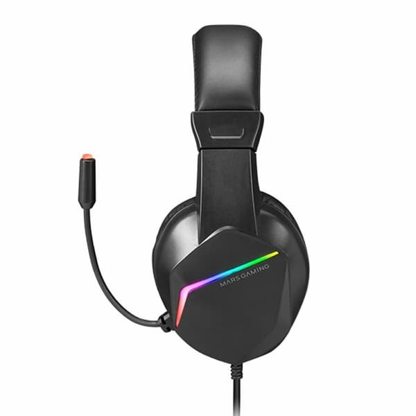 Pelikuuloke mikrofonilla Mars Gaming MH122 Musta