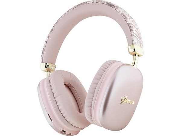Guess Metallic Script Logo Rosa hörlurar (GUBHK1GCTCSP)