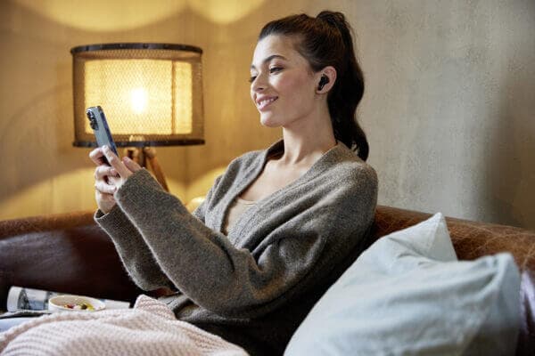 Intenso - True wireless-hodetelefoner med mikrofon - i øret - Bluetooth