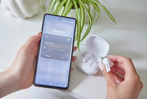 Intenso - True wireless-hodetelefoner med mikrofon - i øret - Bluetooth