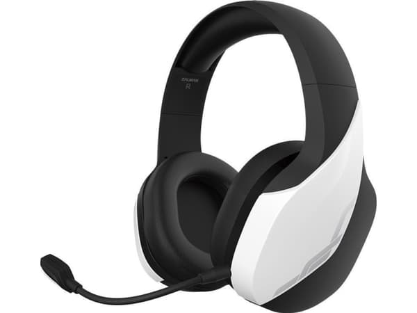 Zalman HPS700 White, Trådløs, Spilling, 290 g, Hodesett, Hvit
