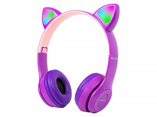Blow kuulokkeet 32-827# kuulokkeet bt 5.0 led violetit korvat