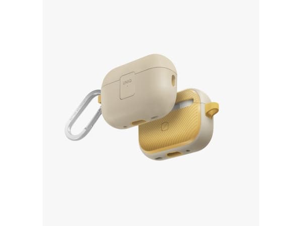 Uniq-deksel for AirPods Pro 2 (2022/2023) - Beige og gul