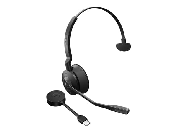 Jabra Engage 55 SE Mono - Hodesett - on-ear - DECT - trådløs - USB-C via DECT-adapter - UC-sertifisert