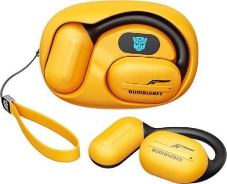 Transformers TF-T20 trådlösa hörlurar med öppet öra (gul)