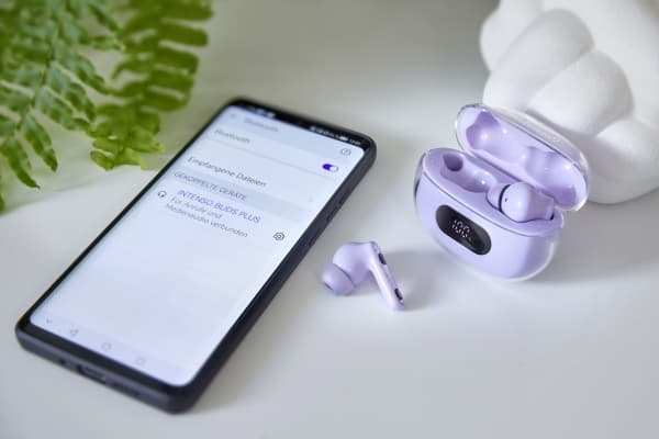 Intenso - True wireless-hörlurar med mikrofon - inuti örat - Bluetooth