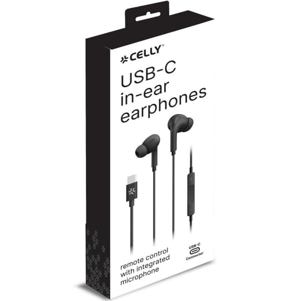 Celly Hodetelefoner UP1200 In-Ear USB-C Svart
