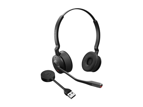 Jabra Engage 55 SE Stereo - Headset - på örat - DECT - trådlös - USB-A via DECT-adapter - UC-certifierad