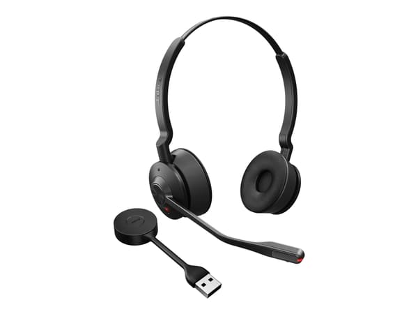 Jabra Engage 55 SE Stereo - Headset - på örat - DECT - trådlös - USB-A via DECT-adapter - UC-certifierad