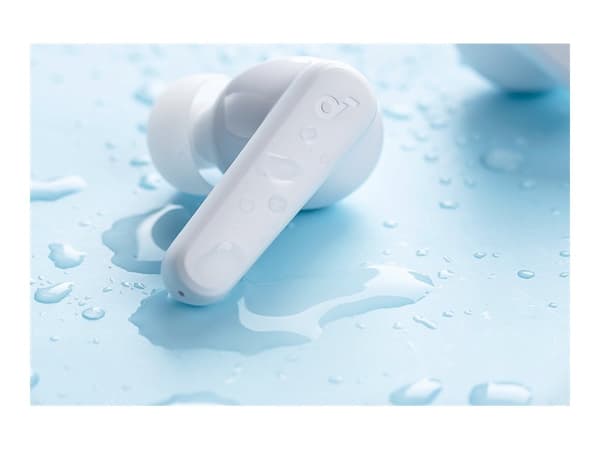 Soundcore r50i - True wireless-hodetelefoner med mikrofon - i øret - Bluetooth - hvit