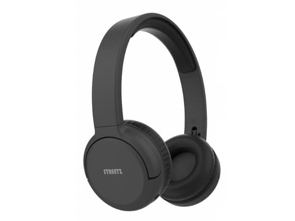 BT210 Bluetooth-hodetelefoner STREETZ, med mikrofon, sammenleggbare, svarte / BT210-BLK / 6612085