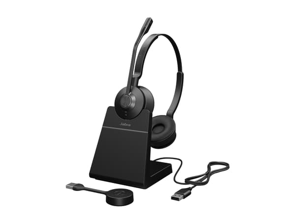 Jabra Engage 55 SE Stereo - Headset - på örat - DECT - trådlös - USB-A via DECT-adapter - UC-certifierad