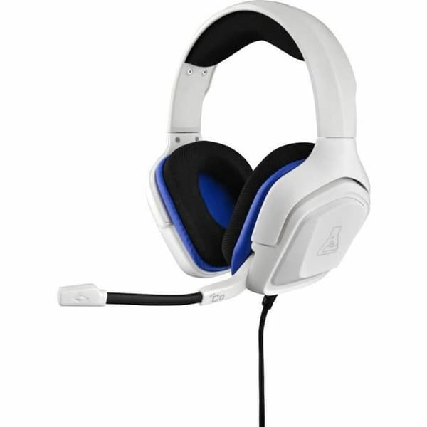Kuulokkeet mikrofonilla The G-Lab KORP-COBALT-W Valkoinen Langaton