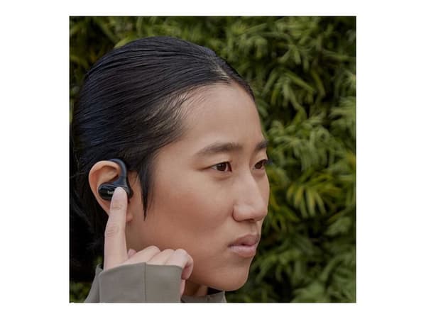 Belkin SoundForm ClearFit - True wireless-hörlurar med mikrofon - öppet öra - montering över örat - Bluetooth - svart