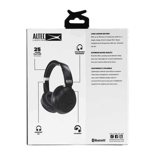 Altec Lansing Hodetelefon Chill Trådløs Over-Ear Svart