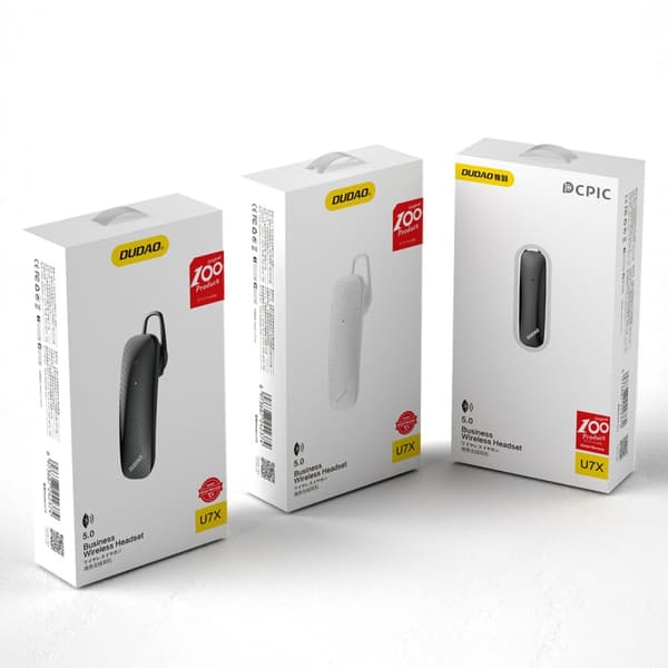 Dudao U7X wireless headset BT 5.0 white