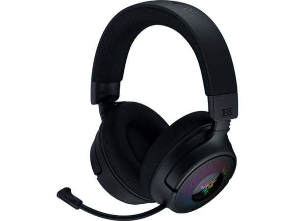 Razer Kraken V4 - Headset - fullstorlek - Bluetooth/radiofrekvens 2,4 GHz - trådlös, kabelansluten - USB-A, USB-C