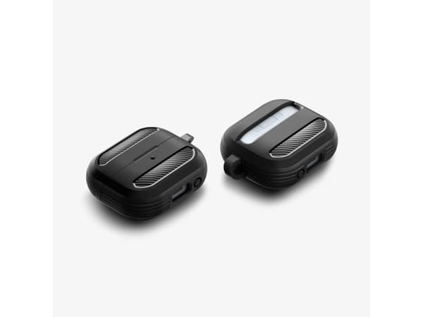 Spigen Rugged Armor, laatikko, termoplastinen polyuretaani (TPU), musta