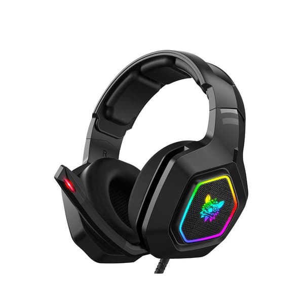 Onikuma Gaming Headset 50mm kaiuttimilla ja melua vaimentavalla mikrofonilla - musta