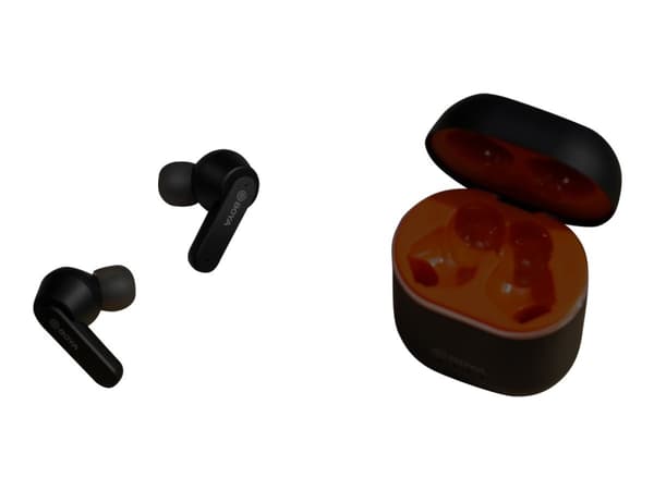 BOYA BY-AP4 - True wireless-hodetelefoner med mikrofon - i øret - Bluetooth - svart