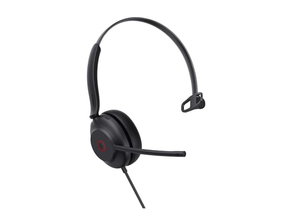 Yealink UH35 Mono - Hodesett - on-ear - kablet - USB - svart - Optimert for UC