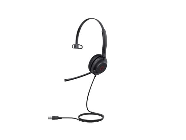 Yealink UH35 Mono - Hodesett - on-ear - kablet - USB - svart - Optimert for UC