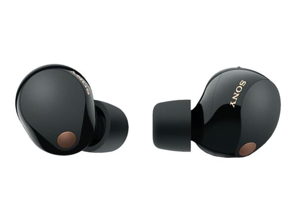 Sony WF-1000XM5 - True wireless-hörlurar med mikrofon - inuti örat - Bluetooth - aktiv brusradering - svart