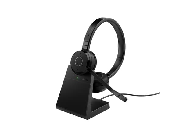 Jabra Evolve 65 TE Stereo - Kuulokkeet - on-ear - Bluetooth - langaton - USB-A Bluetooth-sovittimen kautta - melua eristävä - UC-sertifioitu
