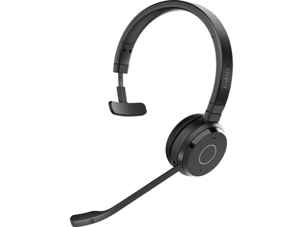 Jabra Evolve 65 TE Mono - Headset - på örat - Bluetooth - trådlös - USB-A via Bluetooth-adapter - ljudisolerande - UC-certifierad