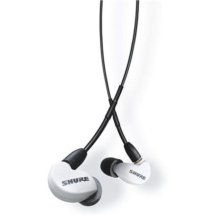 Shure AONIC 215 - in-ear headphones with single transducer and 3.5mm cable (white)