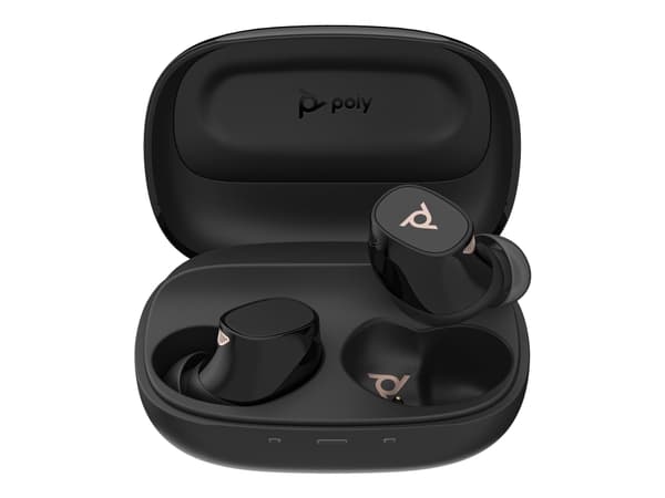 Poly Voyager Free 20 - True wireless-hodetelefoner med mikrofon - i øret - Bluetooth - aktiv støydemping - svart