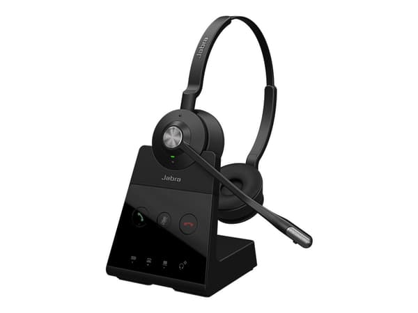 Jabra Engage 65 SE Stereo (Low Power) - Headset - på örat - DECT - trådlös - Zoomcertifierad, UC-certifierad, Google Meet-certifierad, Amazon Chime-c