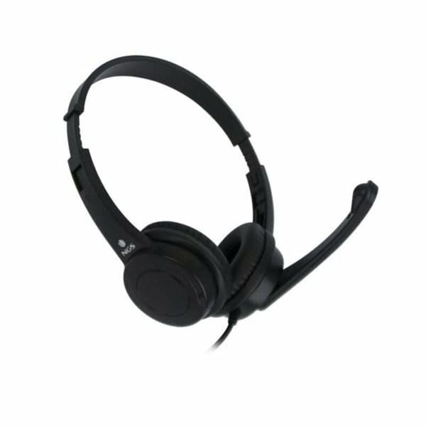 Hovedtelefoner med mikrofon NGS VOX505 USB Sort 32 Ohm