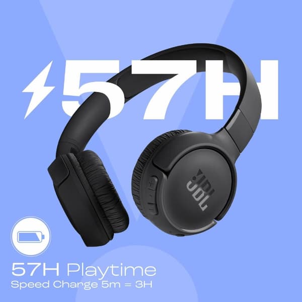 Hovedtelefoner JBL TUNE 520BT BK Sort