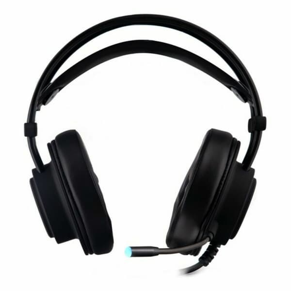Hovedtelefoner med mikrofon CoolBox DeepLighting Sort