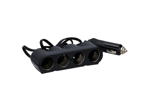 Allride tupakansytyttimen jakelija, max 5A, 12V-24V/ 4 pistorasiaa
