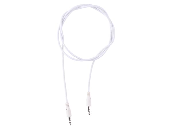 Allride Connect 2.0 minijakki 3.5mm äänikaapeli, 1.2m, valkoinen