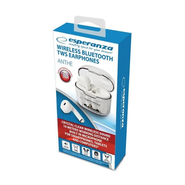 Bluetooth-korvakuulokkeet Esperanza EH237W Valkoinen