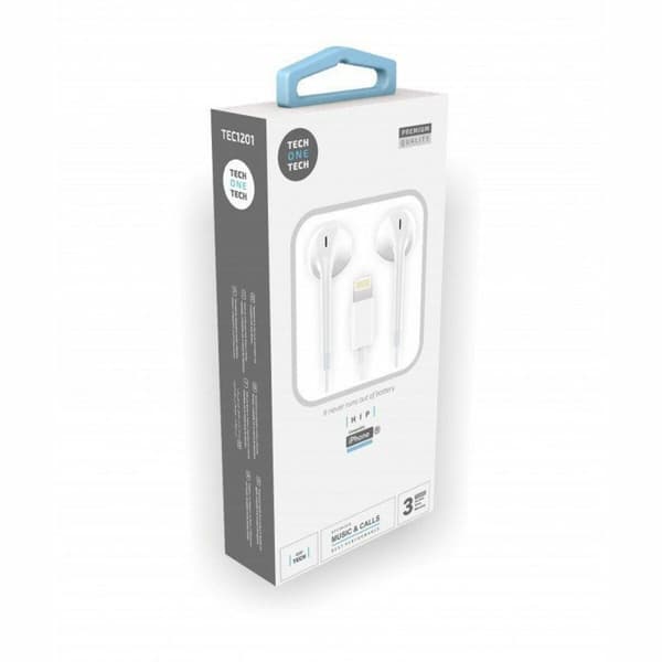 Kuulokkeet mikrofonilla Tech One Tech TEC1203 Valkoinen 10 osaa