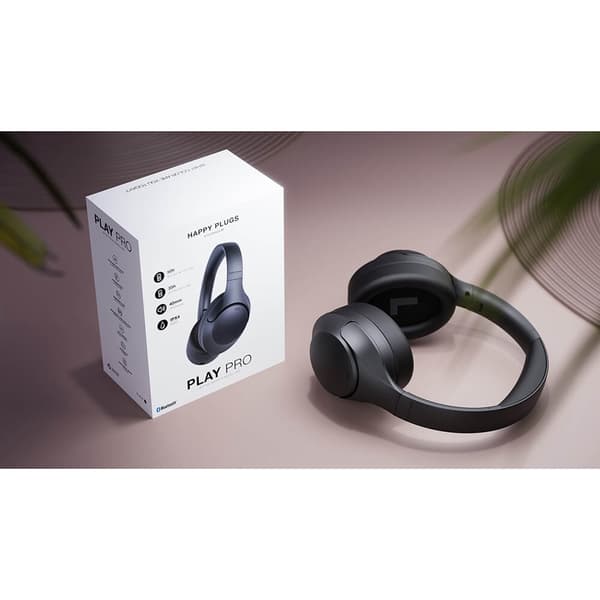 Happy Plugs Hörlur Play Pro ANC Over-Ear Trådlös Svart