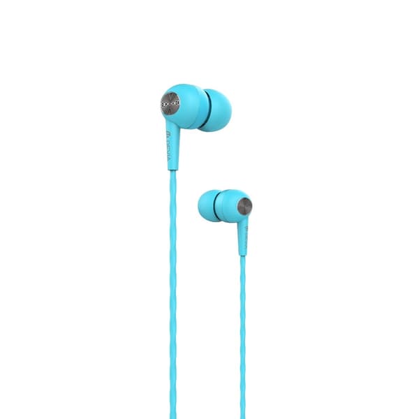 Devia hovedtelefoner med ledning Kintone jack 3,5mm blå