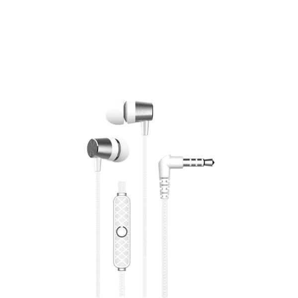 Devia kintone hodetelefoner med ledning Metal jack 3,5 mm hvit