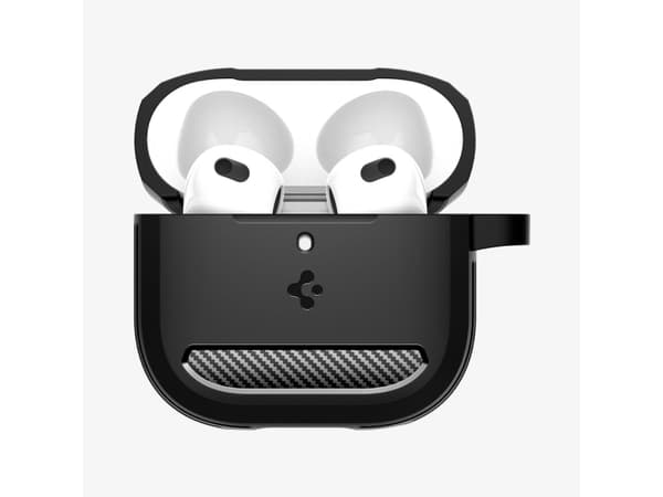 Spigen Rugged Armor, laatikko, silikoni, termoplastinen polyuretaani (TPU), 31,1 g, musta