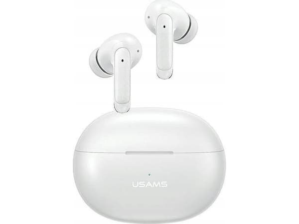 USAMS kuulokkeet Bluetooth 5.3 TWS X-Don Series Dual mic ENC langaton valkoinen/valkoinen BHUXD02 (USAMS-XD18)