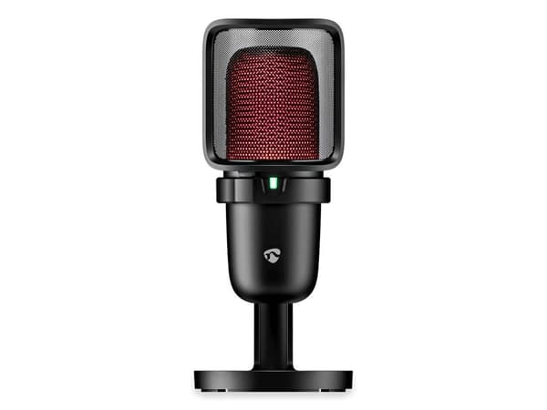 Nedis GSMIC210BK, Mikrofon till PC, -38 dB, 20 - 20000 hz, 2200 O, 24 bit, 192 kHz