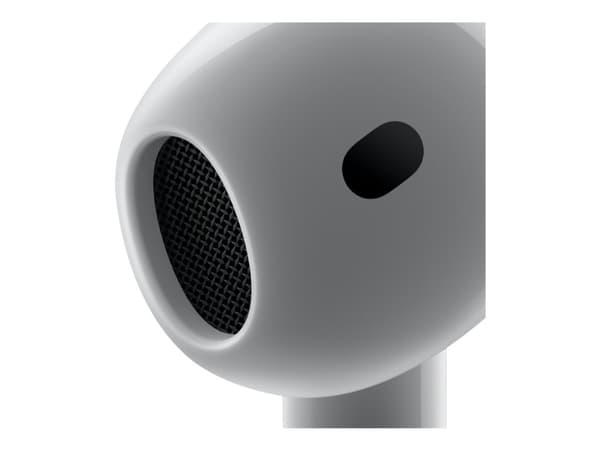 Apple AirPods 4 with Active Noise Cancellation - True wireless-hodetelefoner med mikrofon - ørepropp - Bluetooth - aktiv støydemping - hvit