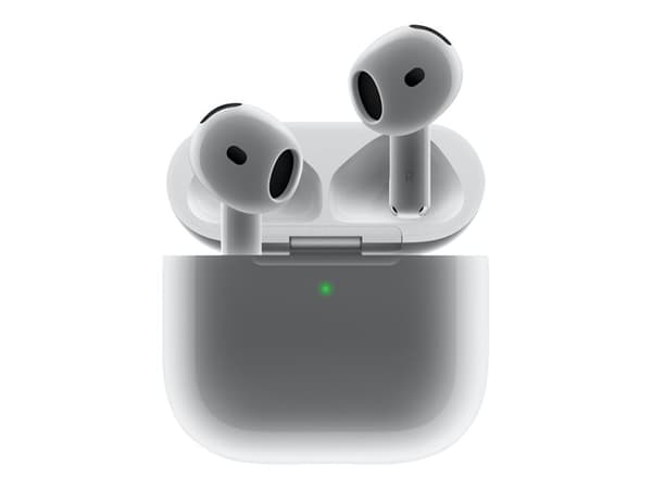 Apple AirPods 4 with Active Noise Cancellation - True wireless-hodetelefoner med mikrofon - ørepropp - Bluetooth - aktiv støydemping - hvit